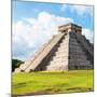 ¡Viva Mexico! Square Collection - El Castillo Pyramid in Chichen Itza-Philippe Hugonnard-Mounted Photographic Print