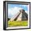 ¡Viva Mexico! Square Collection - El Castillo Pyramid in Chichen Itza-Philippe Hugonnard-Framed Photographic Print