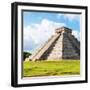 ¡Viva Mexico! Square Collection - El Castillo Pyramid in Chichen Itza-Philippe Hugonnard-Framed Photographic Print