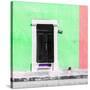 ¡Viva Mexico! Square Collection - Green and Coral Facade - Campeche-Philippe Hugonnard-Stretched Canvas