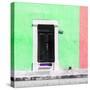 ¡Viva Mexico! Square Collection - Green and Coral Facade - Campeche-Philippe Hugonnard-Stretched Canvas