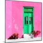 ¡Viva Mexico! Square Collection - Green Door & Pink Wall in Campeche-Philippe Hugonnard-Mounted Photographic Print