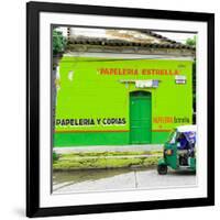 ¡Viva Mexico! Square Collection - Green Papeleria-Philippe Hugonnard-Framed Photographic Print