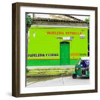 ¡Viva Mexico! Square Collection - Green Papeleria-Philippe Hugonnard-Framed Photographic Print