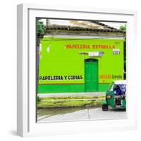 ¡Viva Mexico! Square Collection - Green Papeleria-Philippe Hugonnard-Framed Photographic Print