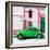 ¡Viva Mexico! Square Collection - Green VW Beetle in San Cristobal-Philippe Hugonnard-Framed Photographic Print