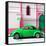 ¡Viva Mexico! Square Collection - Green VW Beetle in San Cristobal-Philippe Hugonnard-Framed Stretched Canvas