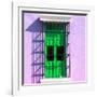 ¡Viva Mexico! Square Collection - Green Window in Campeche-Philippe Hugonnard-Framed Photographic Print