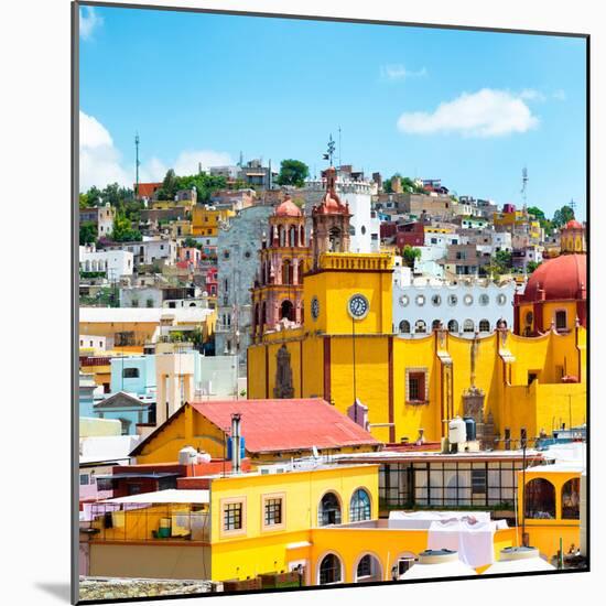 ¡Viva Mexico! Square Collection - Guanajuato Architecture VIII-Philippe Hugonnard-Mounted Photographic Print