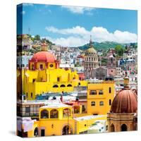 ¡Viva Mexico! Square Collection - Guanajuato Architecture-Philippe Hugonnard-Stretched Canvas