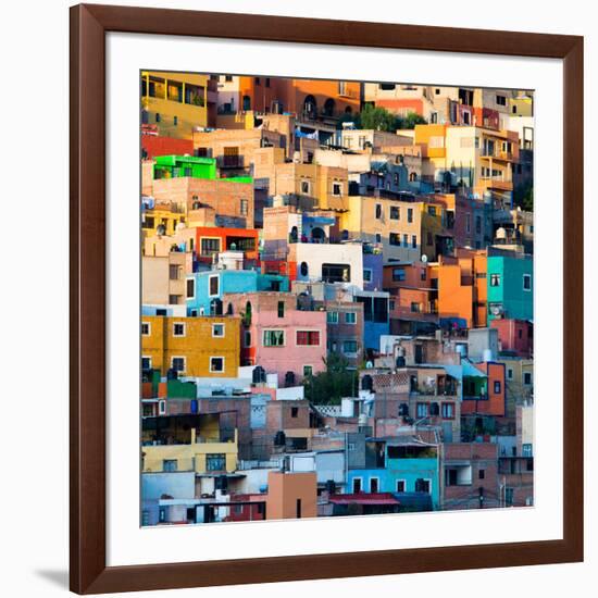 ¡Viva Mexico! Square Collection - Guanajuato at Sunset II-Philippe Hugonnard-Framed Photographic Print