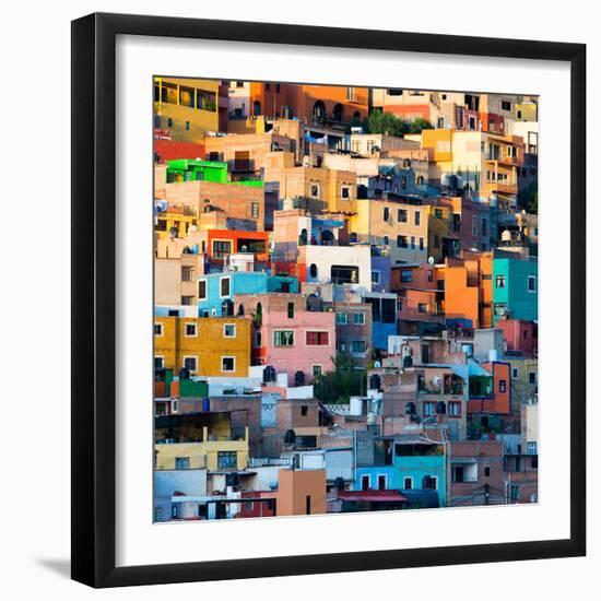 ¡Viva Mexico! Square Collection - Guanajuato at Sunset II-Philippe Hugonnard-Framed Photographic Print