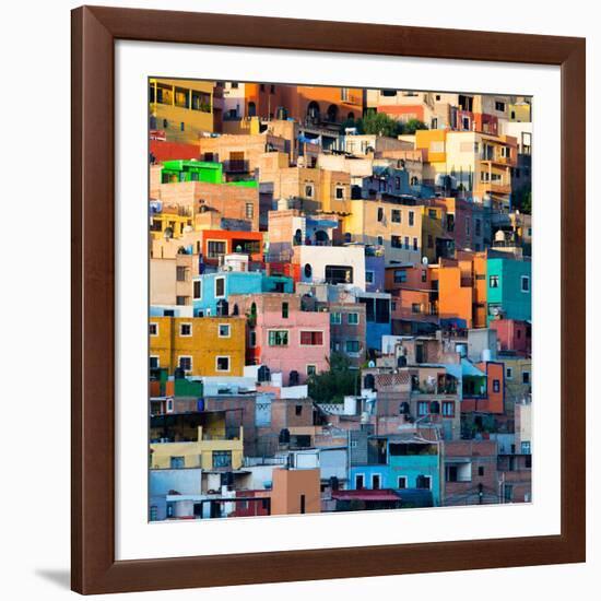 ¡Viva Mexico! Square Collection - Guanajuato at Sunset II-Philippe Hugonnard-Framed Photographic Print