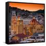 ¡Viva Mexico! Square Collection - Guanajuato at Sunset III-Philippe Hugonnard-Framed Stretched Canvas