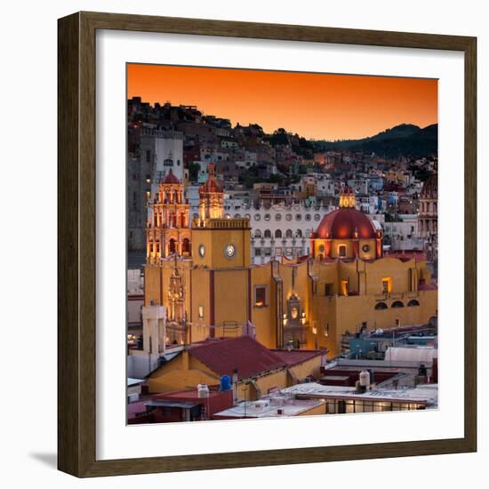 ¡Viva Mexico! Square Collection - Guanajuato at Sunset III-Philippe Hugonnard-Framed Photographic Print