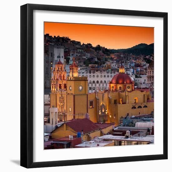 ¡Viva Mexico! Square Collection - Guanajuato at Sunset III-Philippe Hugonnard-Framed Photographic Print