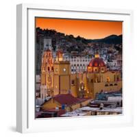 ¡Viva Mexico! Square Collection - Guanajuato at Sunset III-Philippe Hugonnard-Framed Photographic Print