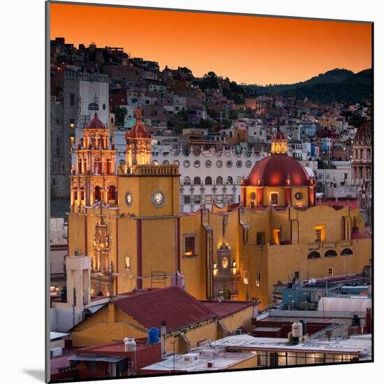 ¡Viva Mexico! Square Collection - Guanajuato at Sunset III-Philippe Hugonnard-Mounted Photographic Print