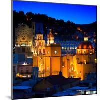 ¡Viva Mexico! Square Collection - Guanajuato by Night-Philippe Hugonnard-Mounted Photographic Print