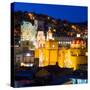 ¡Viva Mexico! Square Collection - Guanajuato Church by Night-Philippe Hugonnard-Stretched Canvas