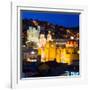 ¡Viva Mexico! Square Collection - Guanajuato Church by Night-Philippe Hugonnard-Framed Photographic Print