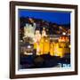 ¡Viva Mexico! Square Collection - Guanajuato Church by Night-Philippe Hugonnard-Framed Photographic Print