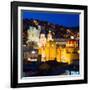 ¡Viva Mexico! Square Collection - Guanajuato Church by Night-Philippe Hugonnard-Framed Photographic Print