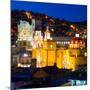 ¡Viva Mexico! Square Collection - Guanajuato Church by Night-Philippe Hugonnard-Mounted Photographic Print