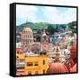¡Viva Mexico! Square Collection - Guanajuato Church Domes I-Philippe Hugonnard-Framed Stretched Canvas