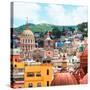 ¡Viva Mexico! Square Collection - Guanajuato Church Domes I-Philippe Hugonnard-Stretched Canvas