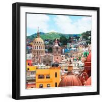 ¡Viva Mexico! Square Collection - Guanajuato Church Domes I-Philippe Hugonnard-Framed Photographic Print