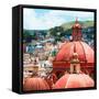 ¡Viva Mexico! Square Collection - Guanajuato Church Domes II-Philippe Hugonnard-Framed Stretched Canvas