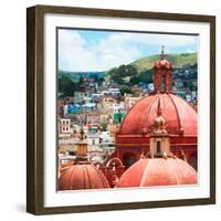 ¡Viva Mexico! Square Collection - Guanajuato Church Domes II-Philippe Hugonnard-Framed Photographic Print