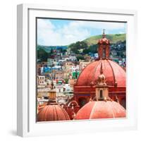 ¡Viva Mexico! Square Collection - Guanajuato Church Domes II-Philippe Hugonnard-Framed Photographic Print