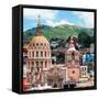 ¡Viva Mexico! Square Collection - Guanajuato Church Domes III-Philippe Hugonnard-Framed Stretched Canvas