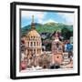 ¡Viva Mexico! Square Collection - Guanajuato Church Domes III-Philippe Hugonnard-Framed Photographic Print