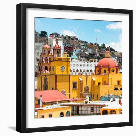 ¡Viva Mexico! Square Collection - Guanajuato Church Domes V-Philippe Hugonnard-Framed Photographic Print