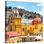 ¡Viva Mexico! Square Collection - Guanajuato Church Domes V-Philippe Hugonnard-Stretched Canvas