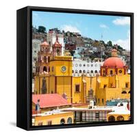 ¡Viva Mexico! Square Collection - Guanajuato Church Domes V-Philippe Hugonnard-Framed Stretched Canvas