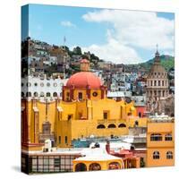 ¡Viva Mexico! Square Collection - Guanajuato Church Domes VI-Philippe Hugonnard-Stretched Canvas