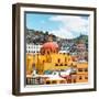 ¡Viva Mexico! Square Collection - Guanajuato Church Domes VI-Philippe Hugonnard-Framed Photographic Print