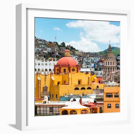 ¡Viva Mexico! Square Collection - Guanajuato Church Domes VI-Philippe Hugonnard-Framed Photographic Print