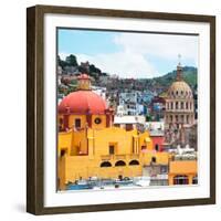 ¡Viva Mexico! Square Collection - Guanajuato Church Domes-Philippe Hugonnard-Framed Photographic Print