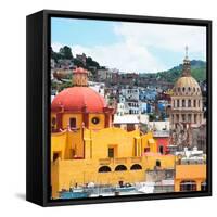 ¡Viva Mexico! Square Collection - Guanajuato Church Domes-Philippe Hugonnard-Framed Stretched Canvas