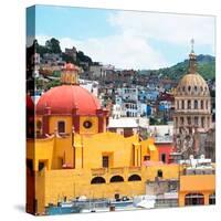 ¡Viva Mexico! Square Collection - Guanajuato Church Domes-Philippe Hugonnard-Stretched Canvas