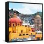 ¡Viva Mexico! Square Collection - Guanajuato Church Domes-Philippe Hugonnard-Framed Stretched Canvas