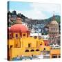 ¡Viva Mexico! Square Collection - Guanajuato Church Domes-Philippe Hugonnard-Stretched Canvas