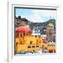 ¡Viva Mexico! Square Collection - Guanajuato Church Domes-Philippe Hugonnard-Framed Photographic Print