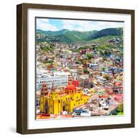 ¡Viva Mexico! Square Collection - Guanajuato Cityscape I-Philippe Hugonnard-Framed Photographic Print