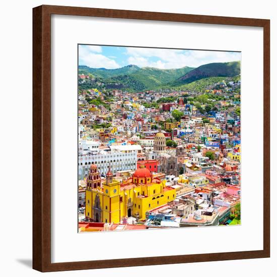¡Viva Mexico! Square Collection - Guanajuato Cityscape I-Philippe Hugonnard-Framed Photographic Print
